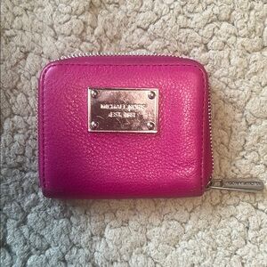 Michael Kors Fuchsia Leather Wallet